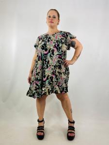 Vestido Corto de Fibrana Poplin