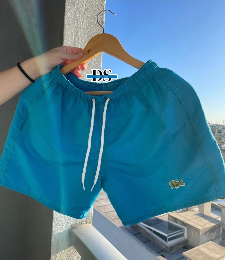 Short Malla Lacost Bordado - Imagen 4