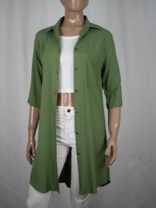 Camisas Largas Manga 3/4 Lisas