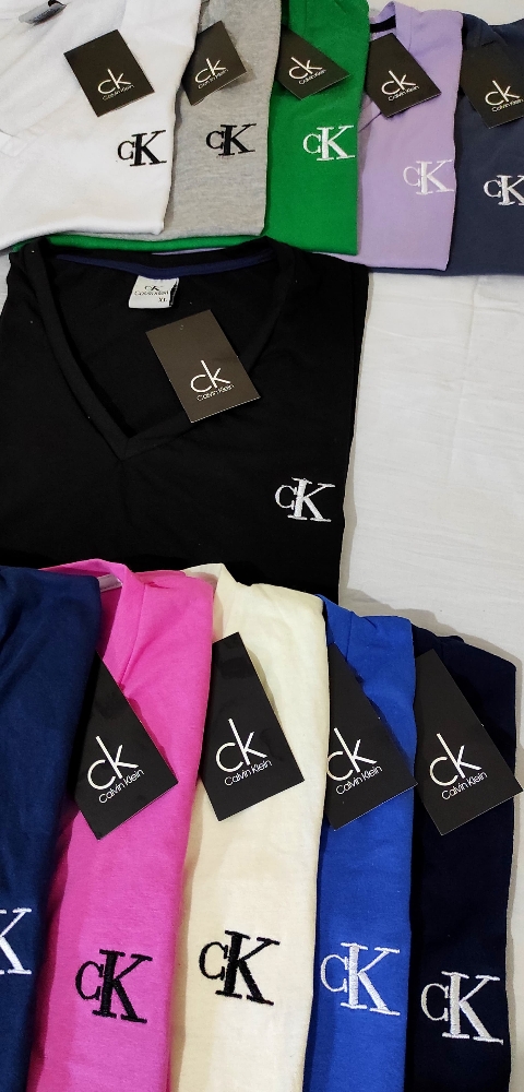 Remeras de Dama Calidad Premium Polo y C.k.cuello en V - Imagen 2