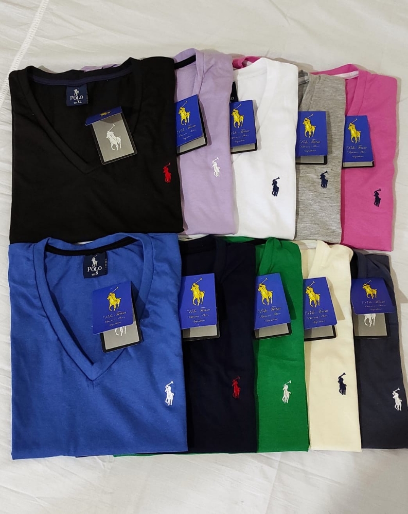 Remeras de Dama Calidad Premium Polo y C.k.cuello en V - Imagen 4