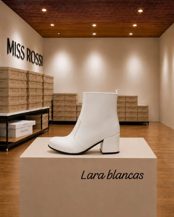 Lara Blanca, Botita Punta Fina con Cierre