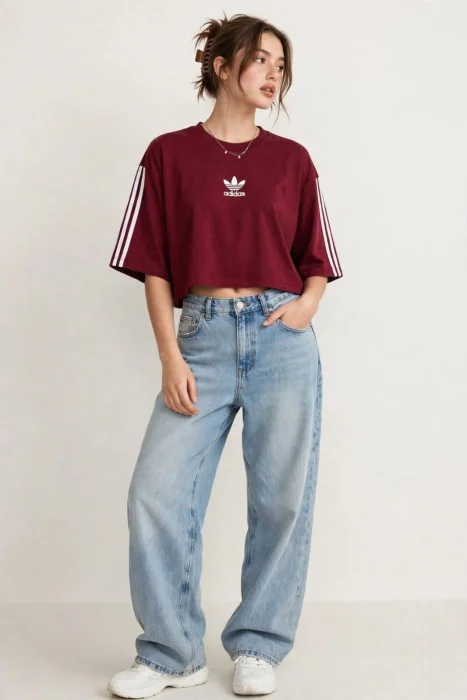 Remera Corta Oversize  Adid