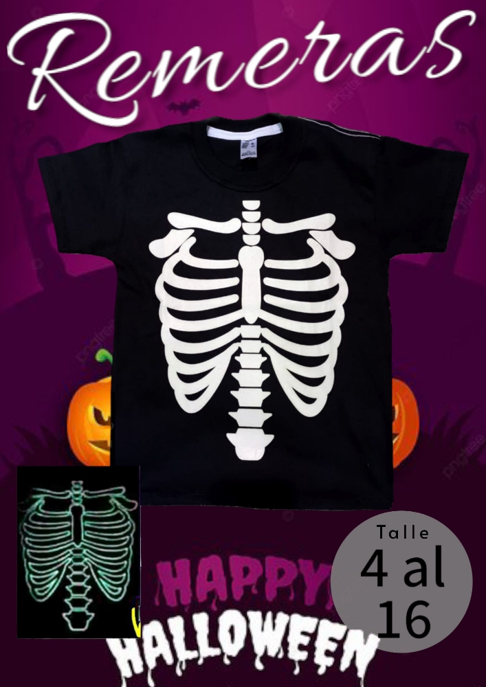 Remera Esqueleto con Super Glow - Imagen 3