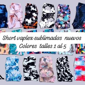 Short Vaplex Sublimadas Talles Reales Calze Perfecto Variedad Colrs Talles 1 al 5