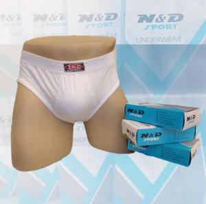 Docena de Slip de Algodón Talle Especial con Elástico Embutido