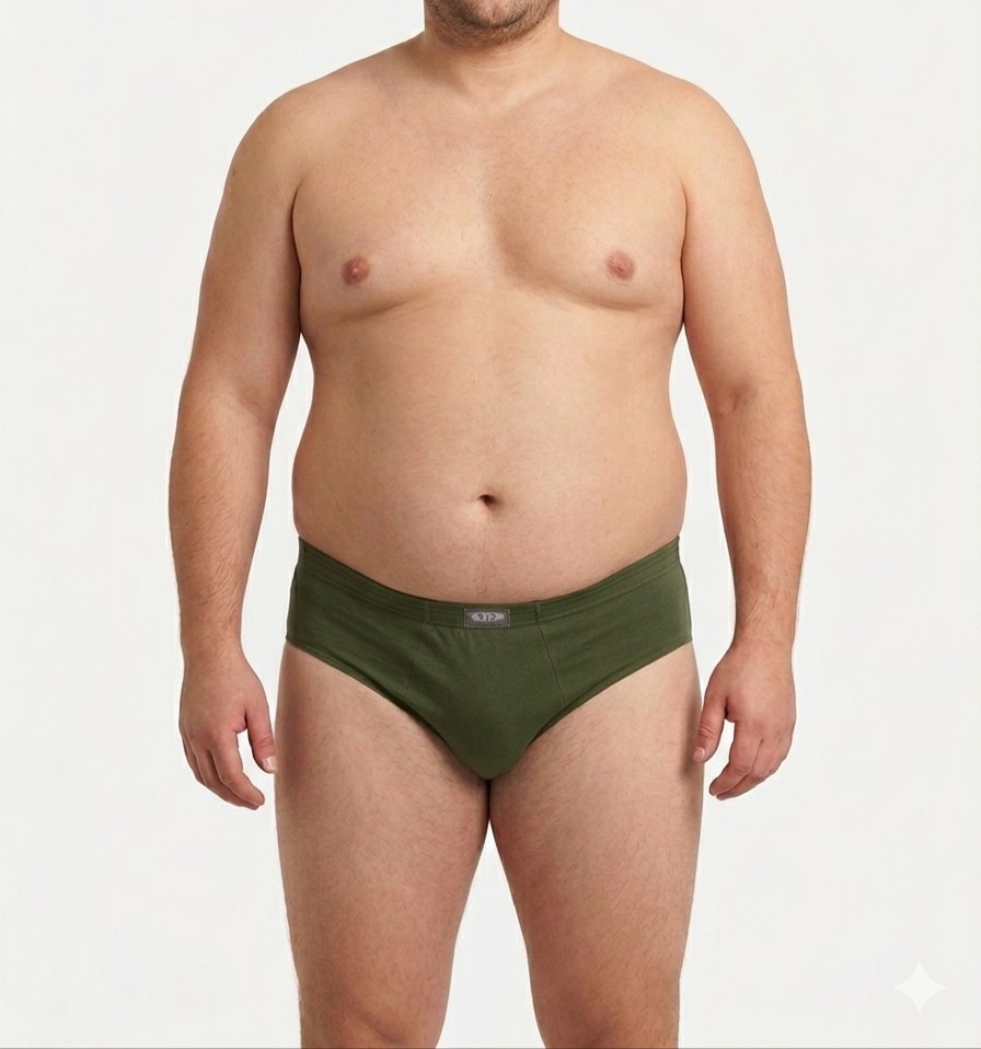 Docena de Slip de Algodón Talle Especial con Elástico Embutido - Imagen 4