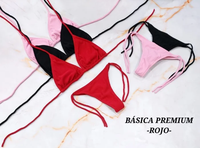 Bikini Básica Premium Rojo