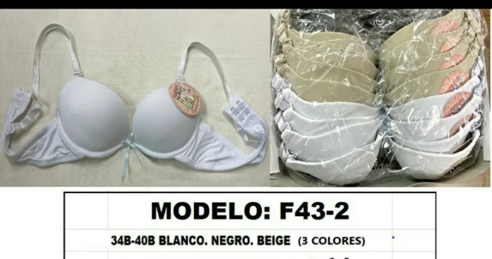 Corpiño Sof Juvenil Azaflor Talles 32,34,36,38,40