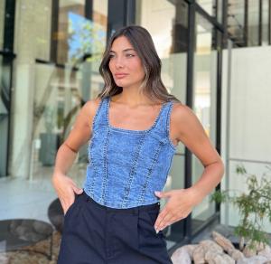 Top Denim - Miniatura 1