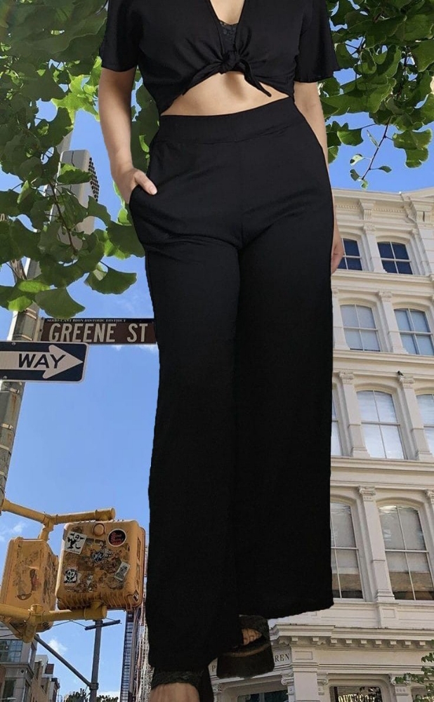 Palazo de Lino con Spandex - Imagen 2