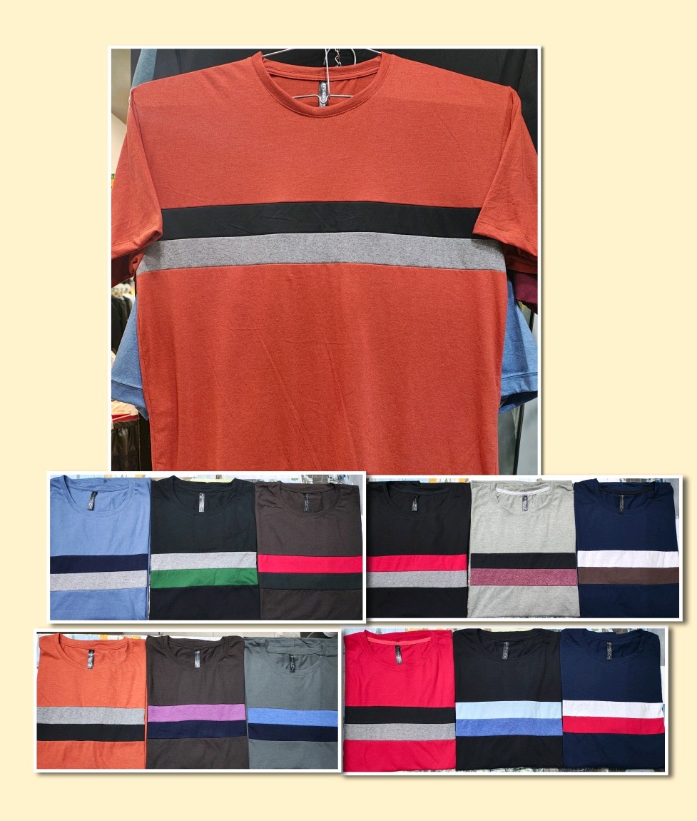 Remeras Combinadas de Algodón Jersey 241 Peinado Premium Talles Especiales - Imagen 2
