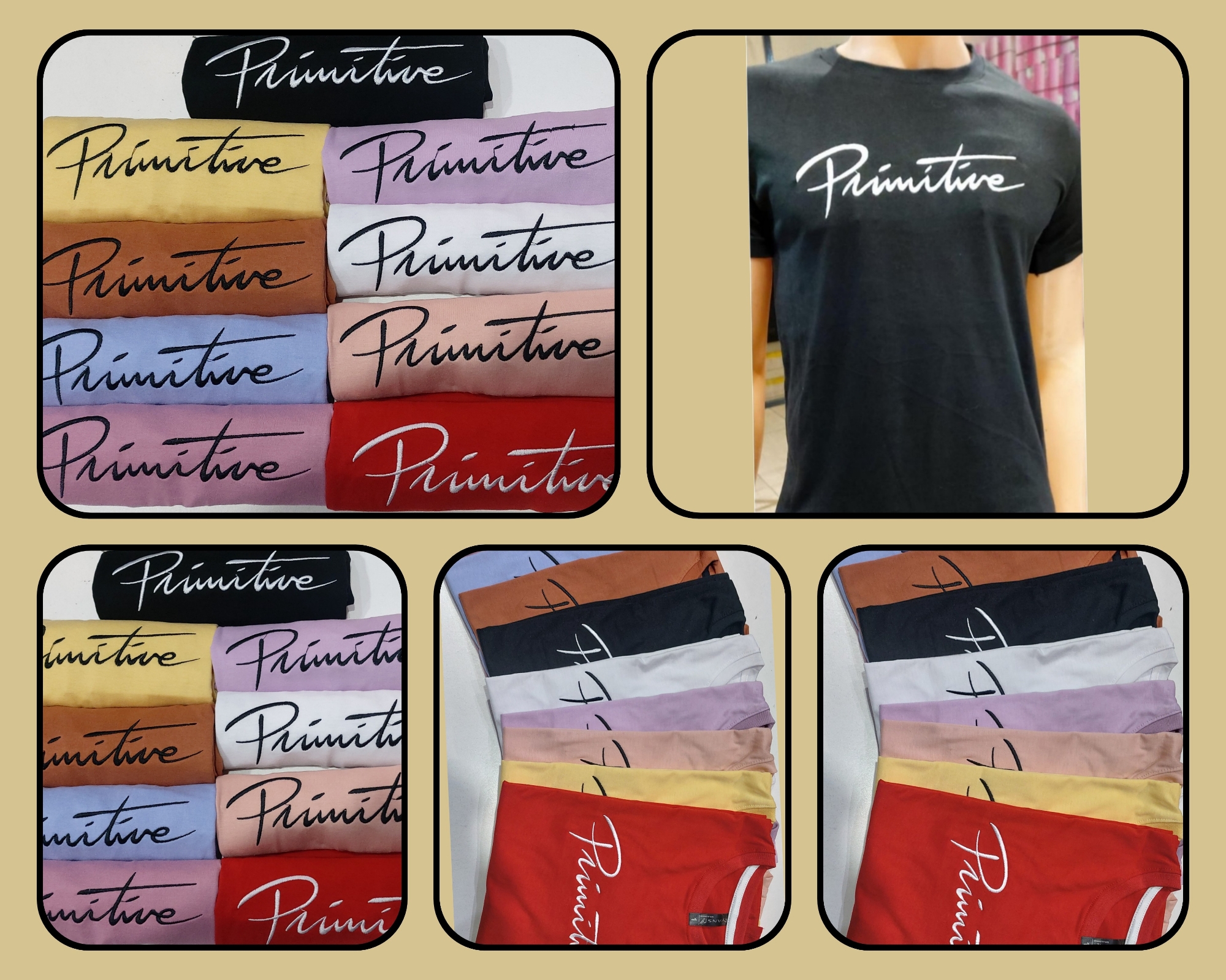 Remeras Combinadas Talle Especiales Algodón Peinado - Imagen 2