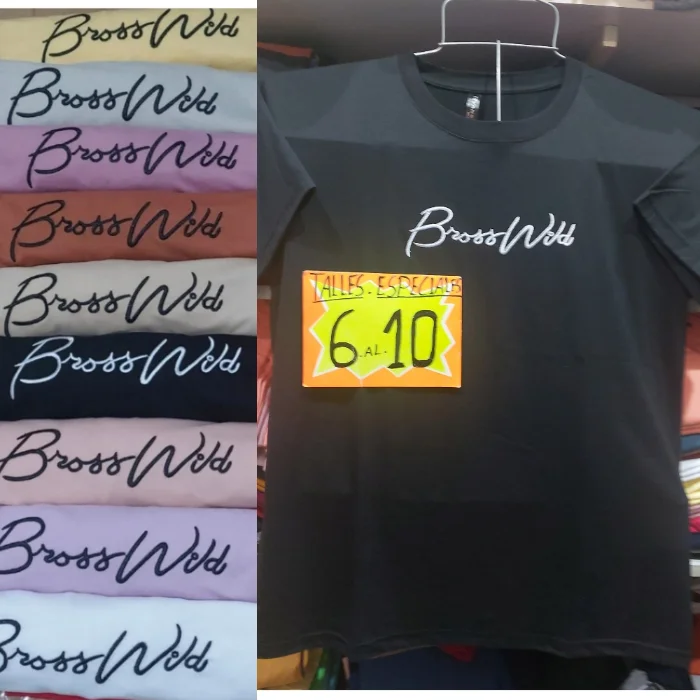 Remeras Combinadas Talle Especiales Algodón Peinado