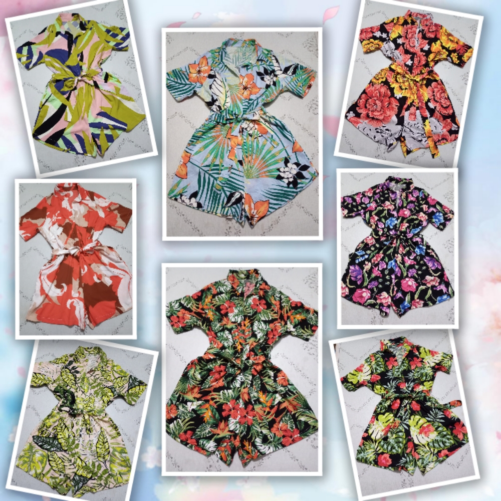 Enterito Mono Corto Short Cuello Camisa con Bolsillos - Imagen 2