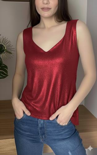 Musculosa Espejo Foil Lurex - Talles 2 al 6