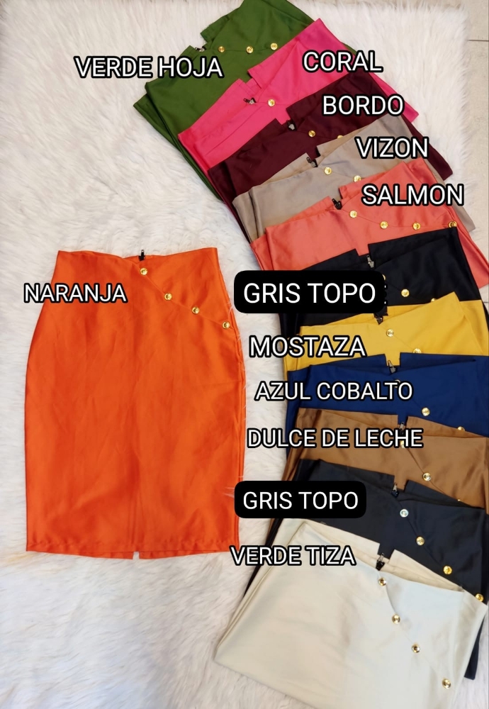 Pollera de Gabardina Rígida. - Imagen 3