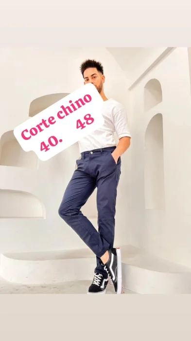 Corte Chino Gabardina.  Adultos