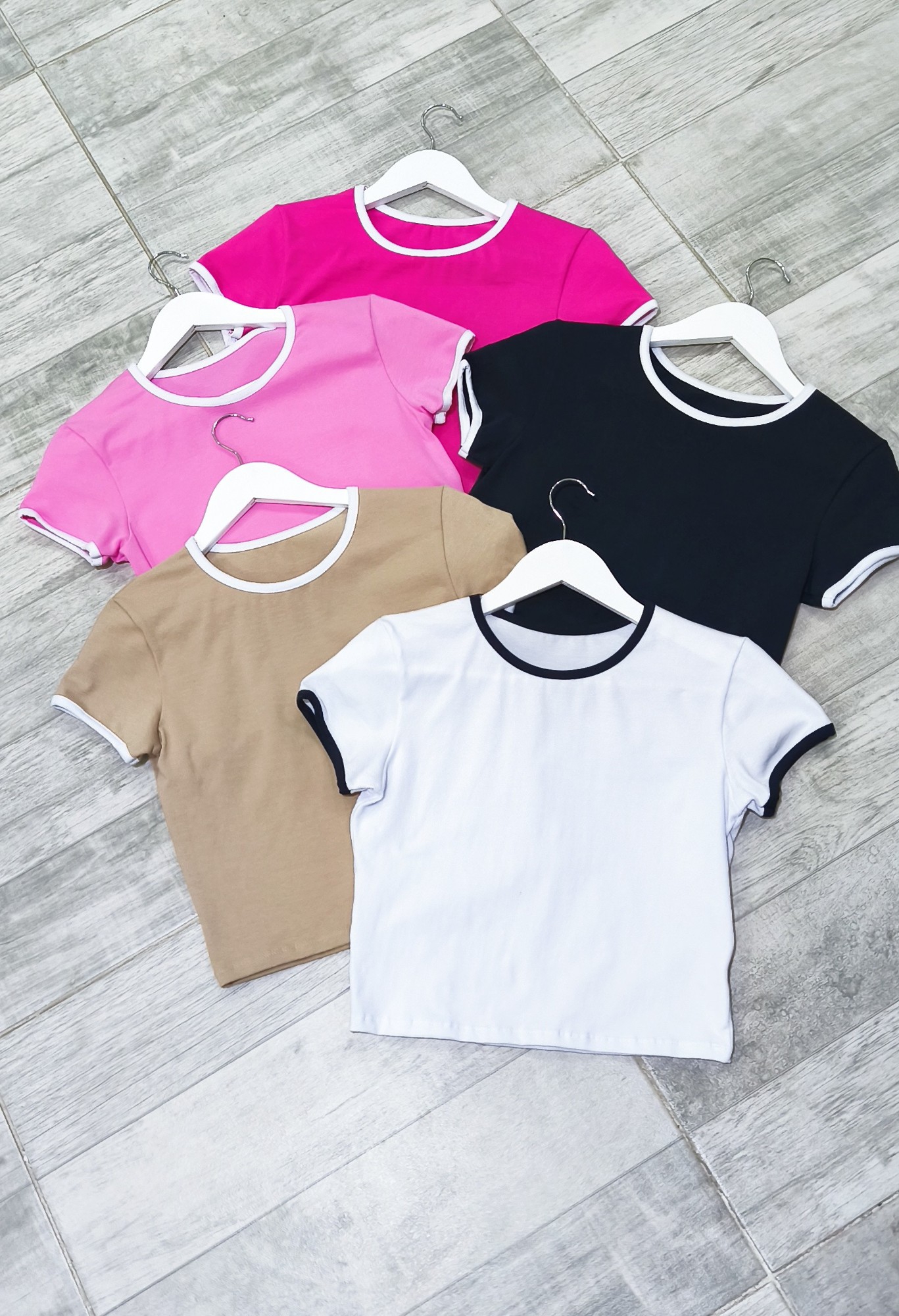 " Remera Combinada " Algodón con Lycra - Imagen 2