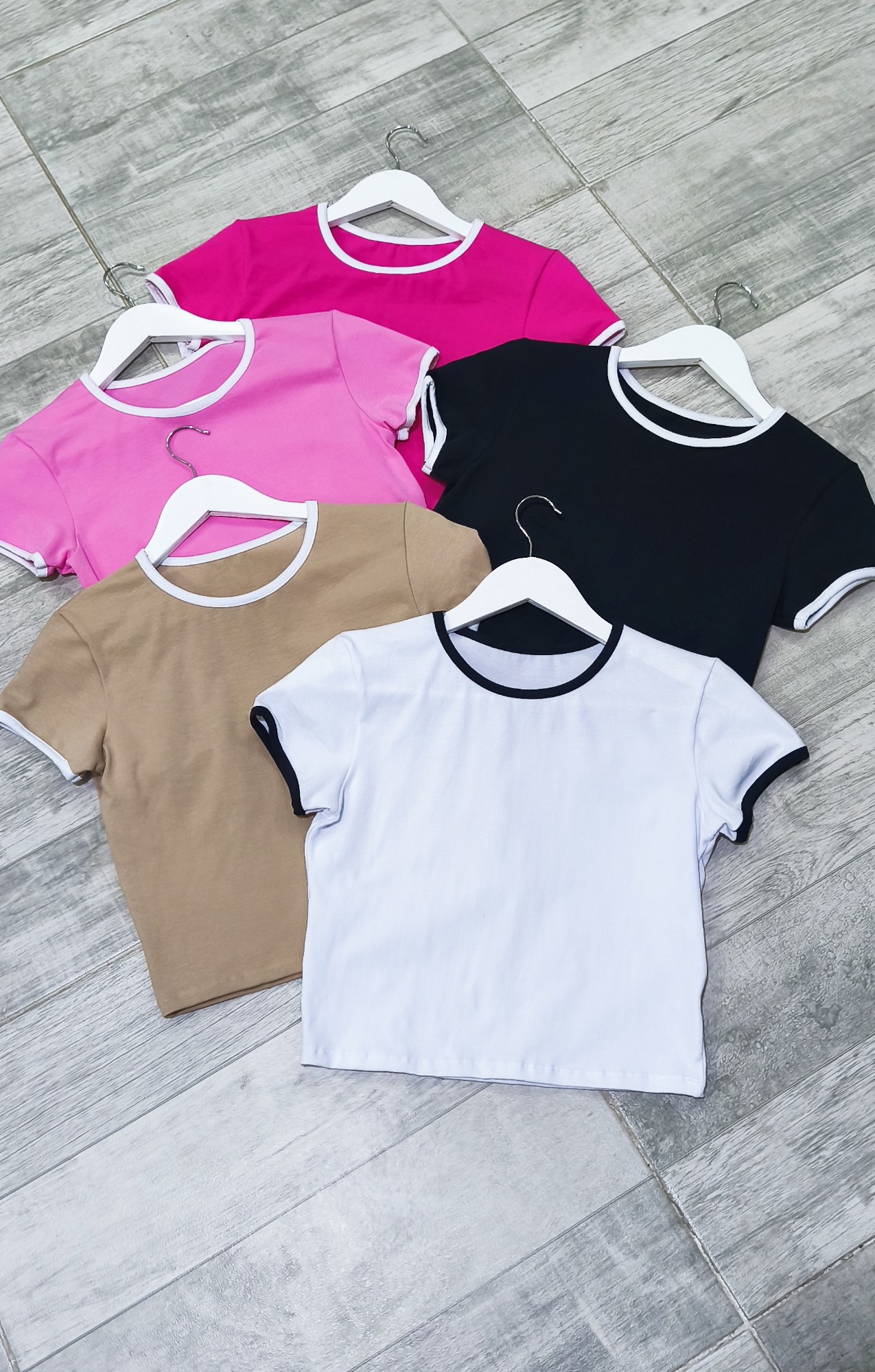 " Remera Combinada " Algodón con Lycra - Imagen 3