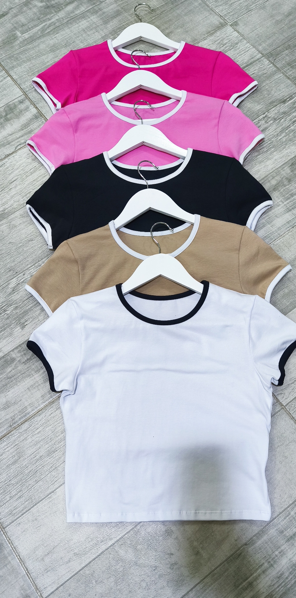 " Remera Combinada " Algodón con Lycra - Imagen 4