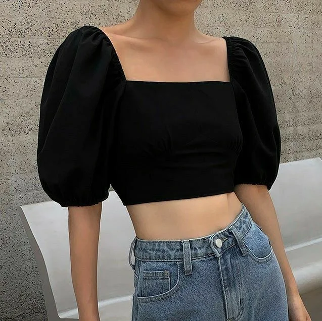 Top Zara Cuello Cuadrado