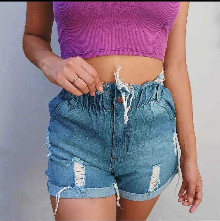 Short Mom con Roturas - Imagen 2