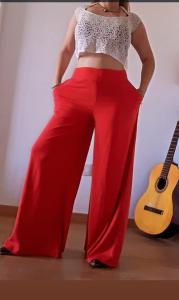 Maxi Palazzo Liso de Lino con Spandex
