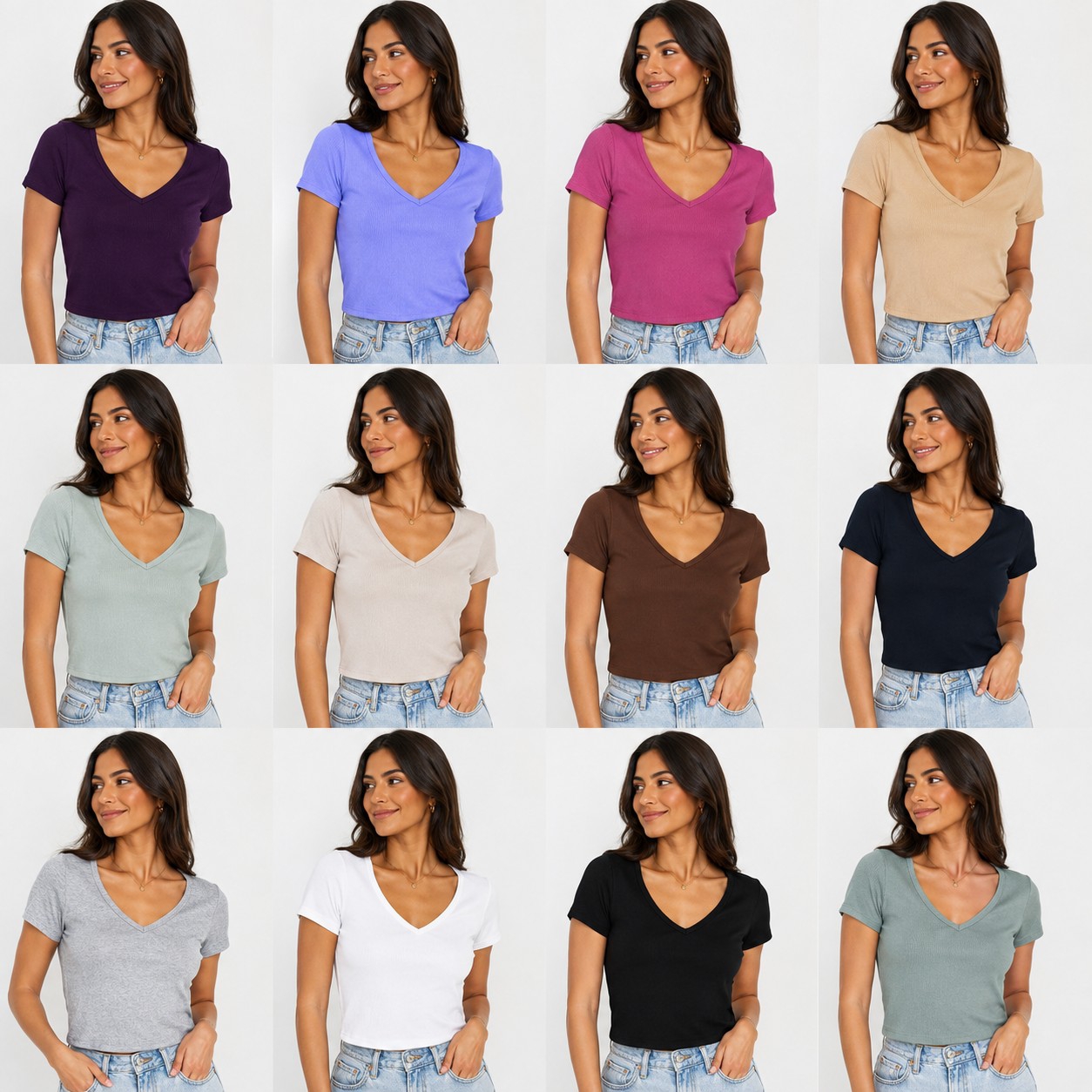 " Remera en V  " - Imagen 2