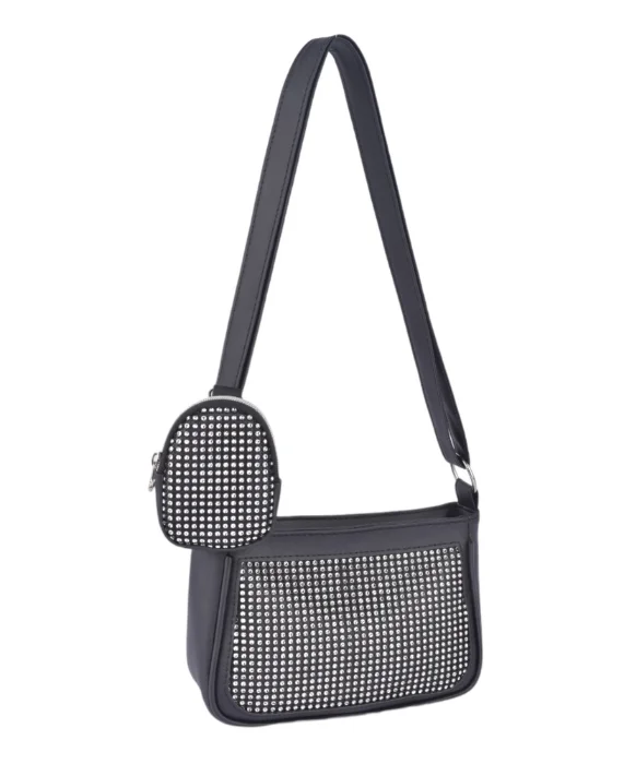 Cartera Bandolera con Monedero Strass. Andylu Accesorios