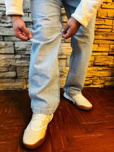 Jeans Mom Especial Celeste C/bigote - Miniatura 2