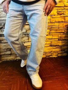 Jeans Mom Especial Celeste C/bigote - Miniatura 3