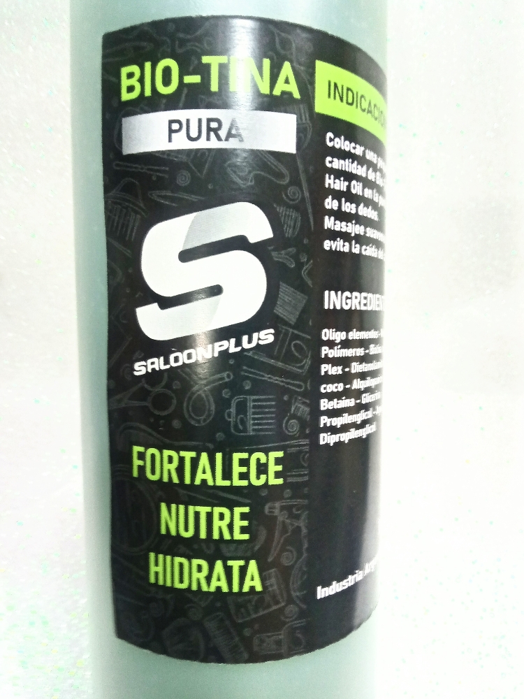 Saloon Plus Biotina Pura 1 Litro Fortalece Nutre Profesional - Imagen 3