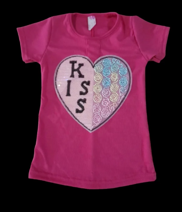 Remera Nena Morley Aplique Lenteguela