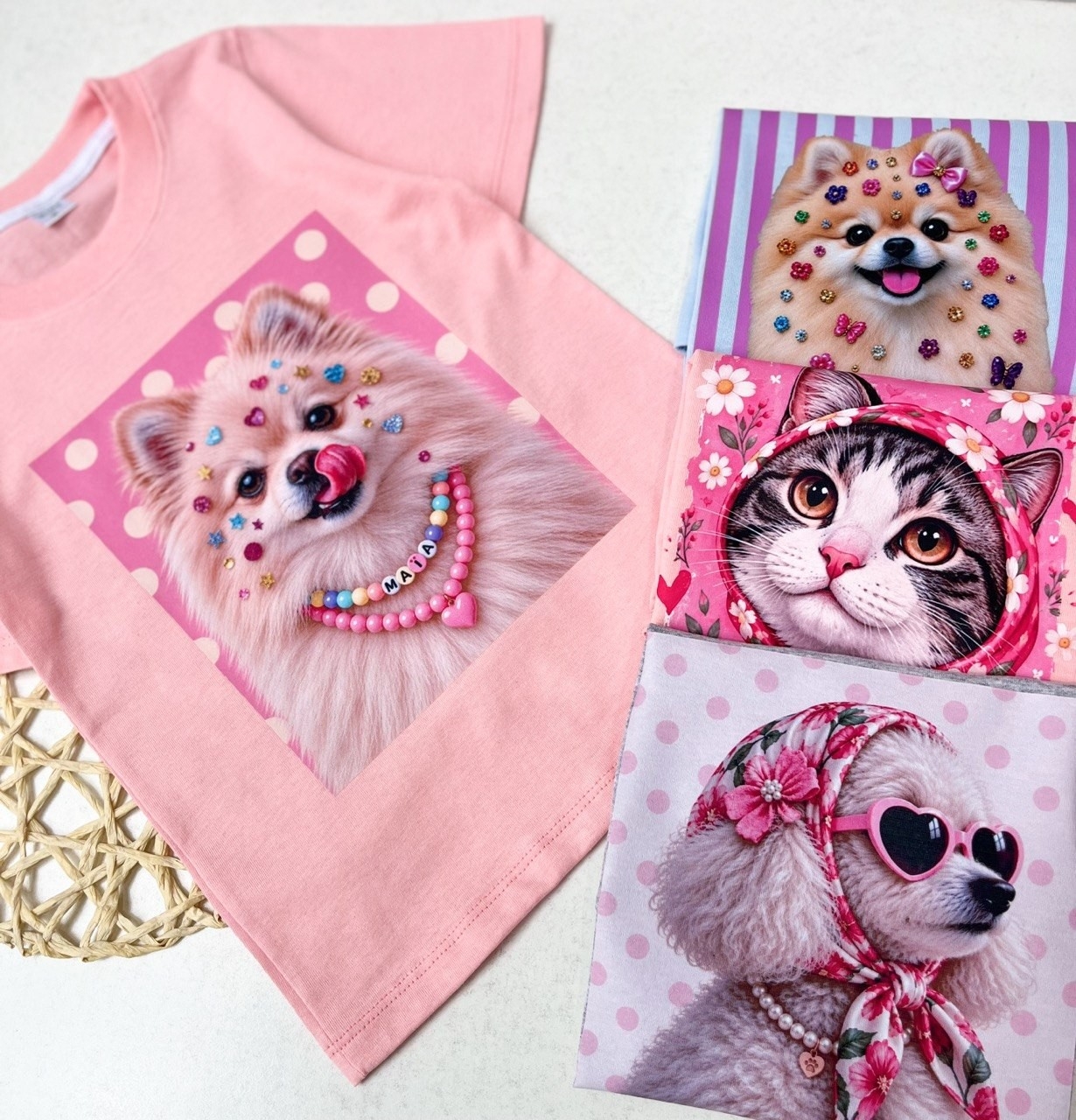 Remera Estampada Mascotas - Imagen 3