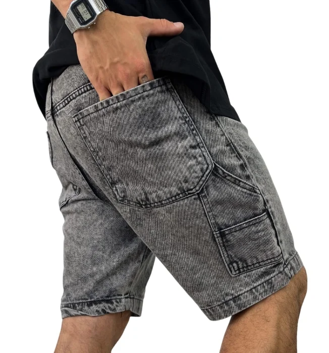 Bermudas Jeans Mom Carpintero