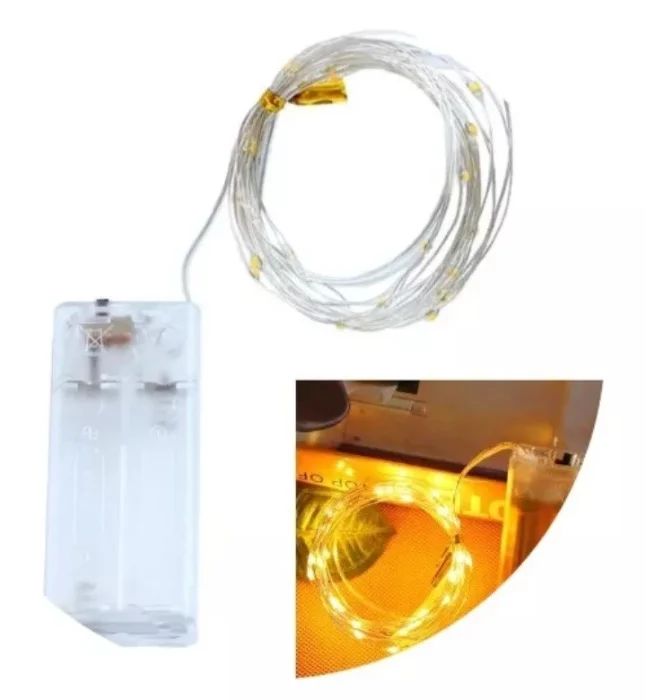 Alambre Led Pila Colores