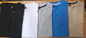 Remeras con Boton de Algodón Peinado - Miniatura 2