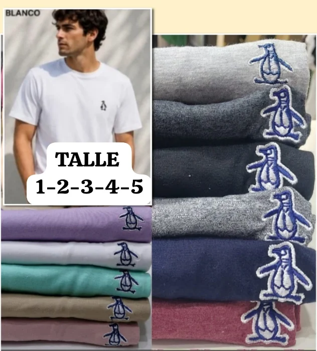 Remeras Pingüin de Algodón Peinado