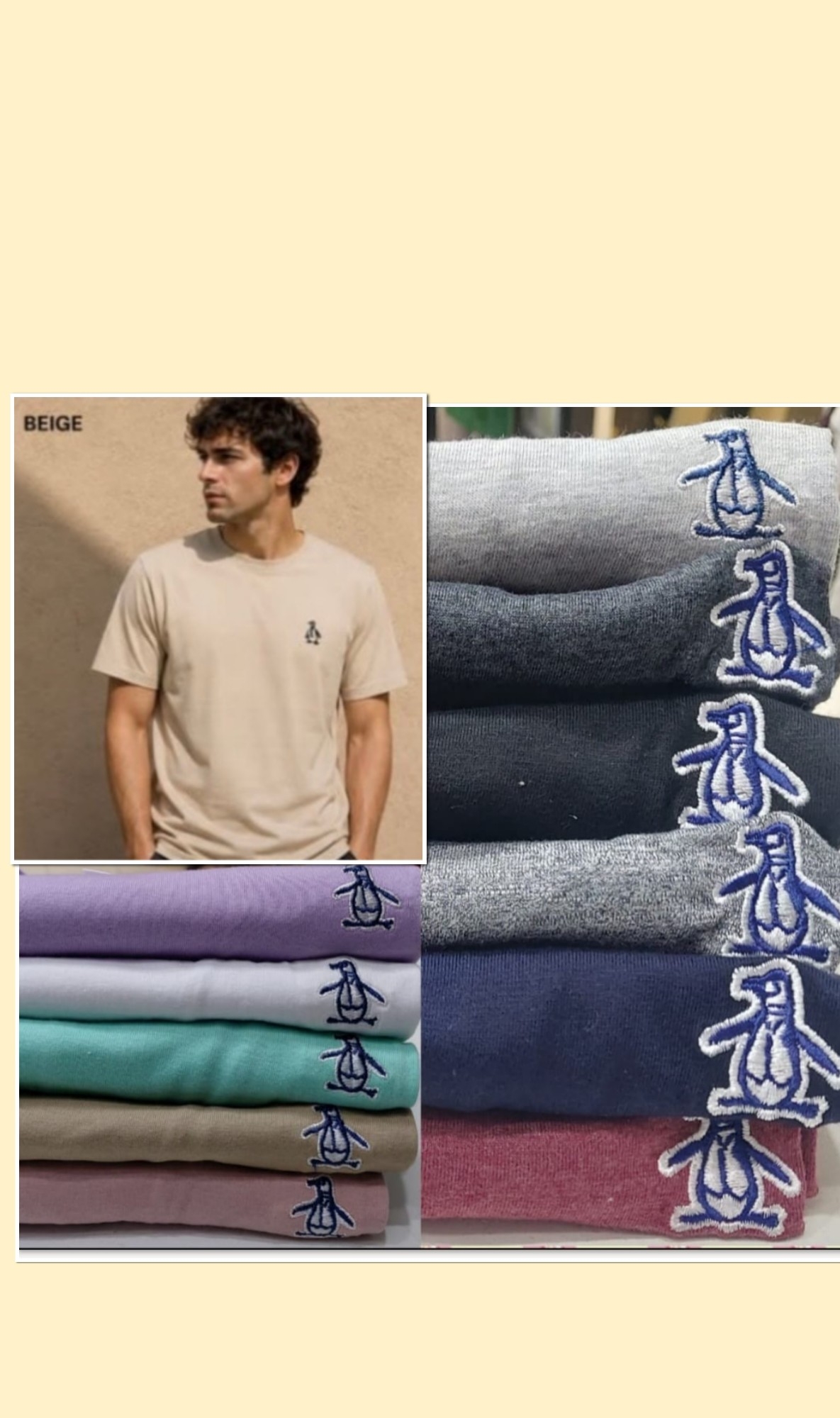 Remeras Pingüin de Algodón Peinado - Imagen 2