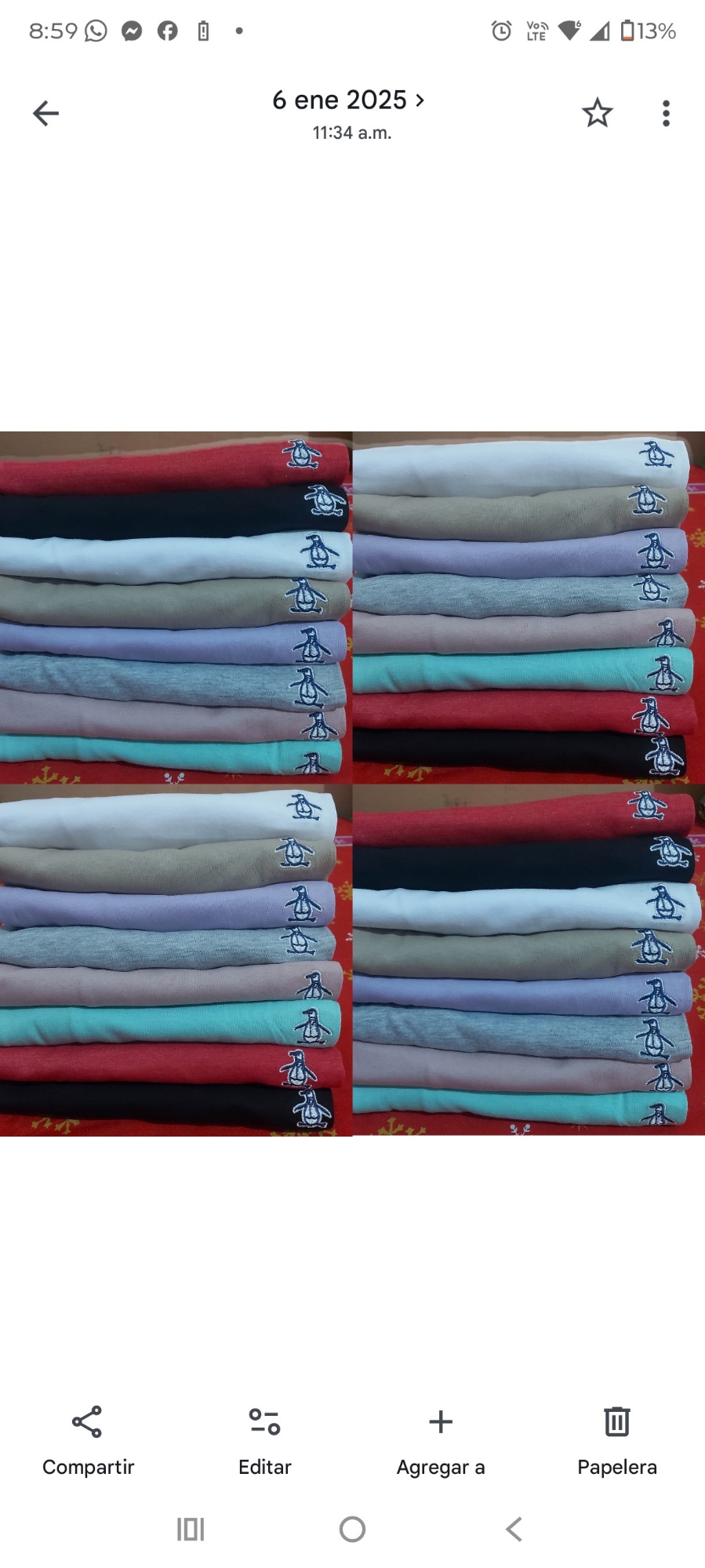 Remeras Pingüin de Algodón Peinado - Imagen 3