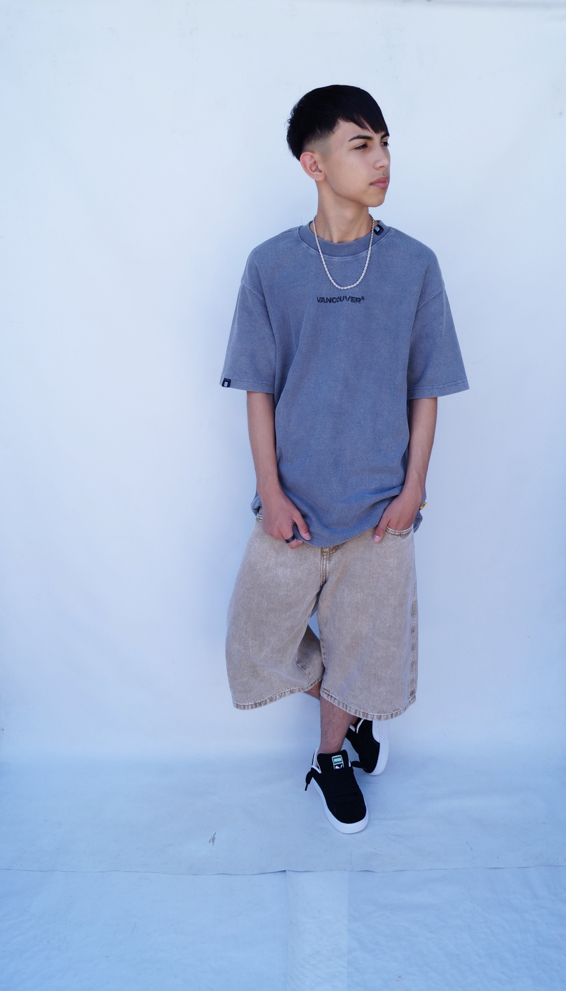 Bermuda Baggy Camel Teens - Imagen 7