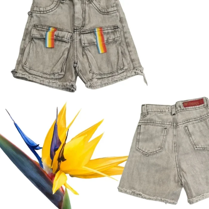 Short Mom Cargo Arcoiris Nena