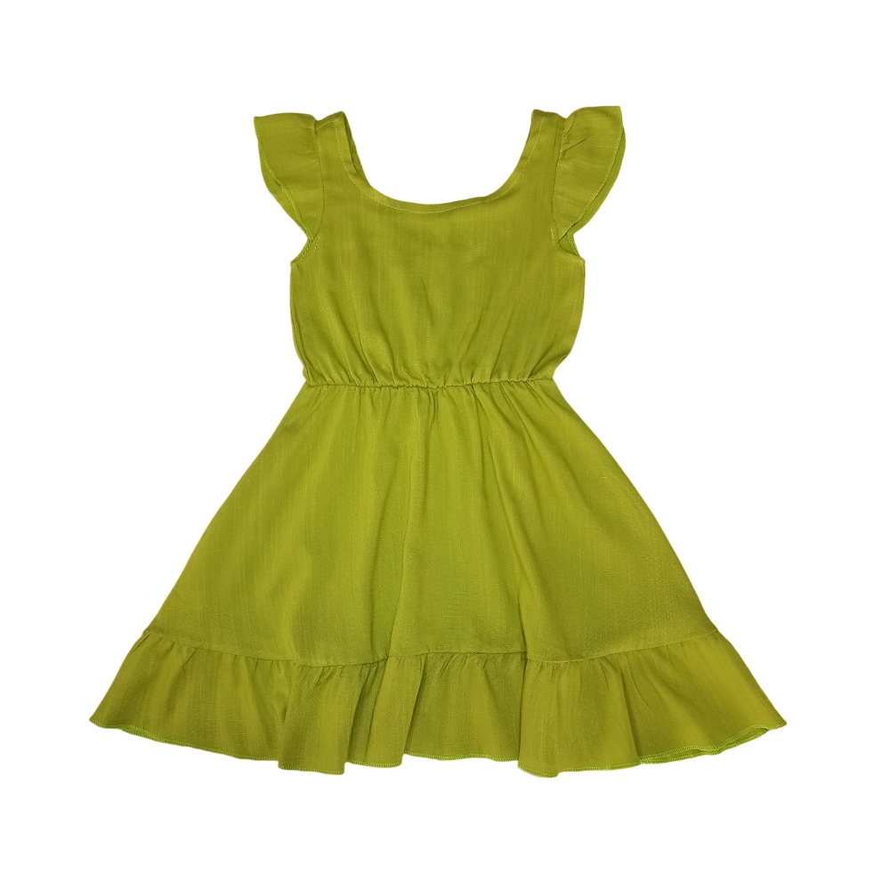 Vestido de Lino con Volados - por Pedido - Imagen 2