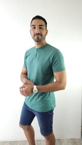 Remeras Botón de Algodón Peinado - Miniatura 2