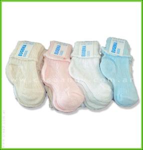 Media Algodon Lisa Pastel Aym T.(000-00-0) Pack X12