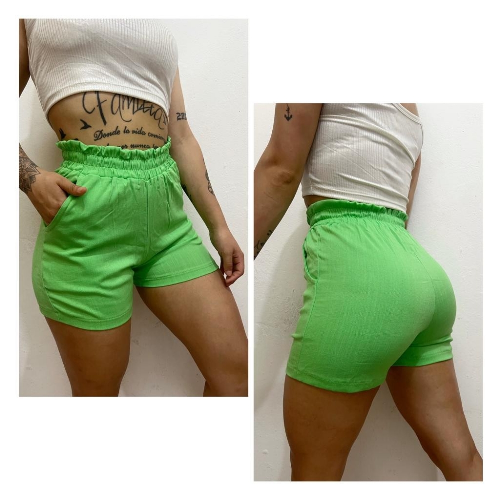 Short Lino Liso Espandex - Imagen 4