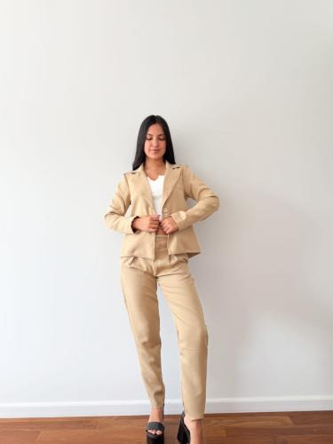 Conjunto Blazer+pantalón Recto Sastreros Crep - Miniatura 2