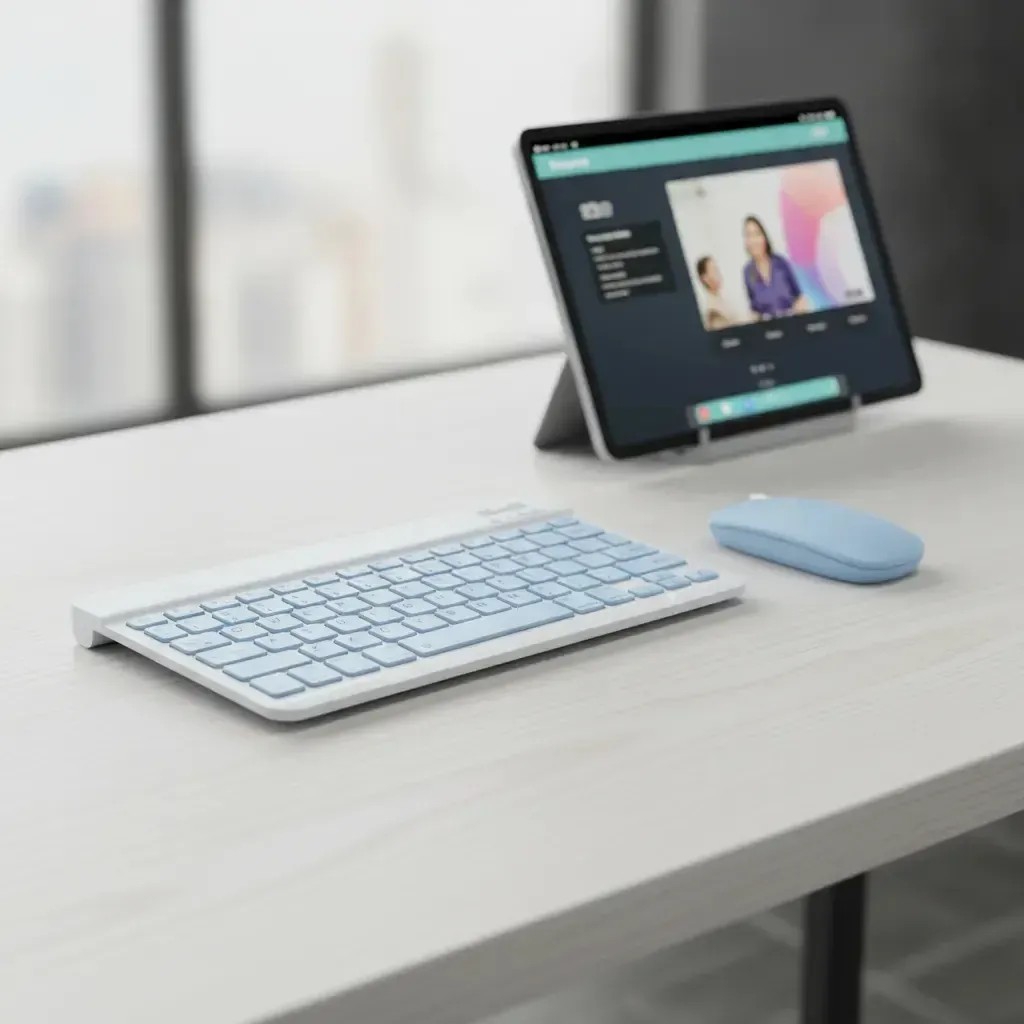 Set Inalámbrico para Tablet Teclado y Mouse - Imagen 2