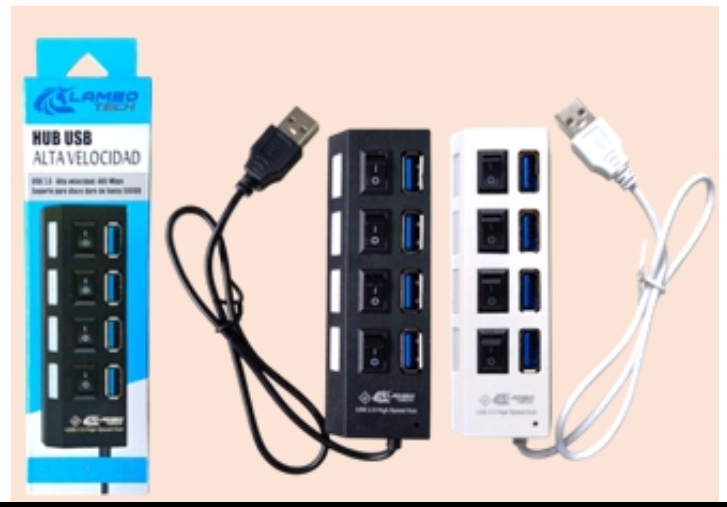 Extensor Usb 4 Puertos Alta Velocidad con Interruptor - Imagen 2